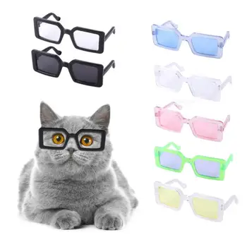 Lep Hišnih Mačk Očala Majhen Pes Očala Osebnost Smešno Obleko Pribor, Plastični Prozorni Mačka Očala