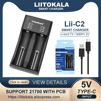 LiitoKala Lii-C2 Lii-S8 Lii-PD4 Lii-500S Li-ion, 3.7 V, NiMH 1,2 V 3.2 V IMR 3.8 V Za 18650 26650 21700 18350 AA AAA Baterija Polnilnik