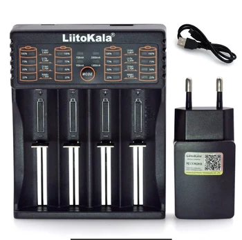 Liitokala Lii402/Lii-202/Lii-100/1.2 V/3,7 V 18650/26650/18350/16340/18500/AA/AAA NiMH litijeva baterija, Polnilnik, 5V 2A plug