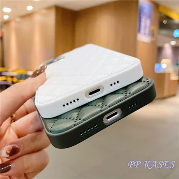 Luksuzni Usnje Telefon Primeru blagovne Znamke 3D Očesa Nazaj Kritje Za iPhone 14 13 12 Promax XS Max XR 7 8 Plus 10 Mini Visoke Kakovosti Coque Etui 5
