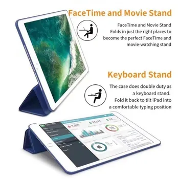 Magnet Ohišje za iPad Mini 4 3 2 1 Primeru PU Usnje Mehko Silikonsko Nazaj Trifold Stojalo Spanja Smart Cover za iPad Mini 2 5 2019 Primeru 4