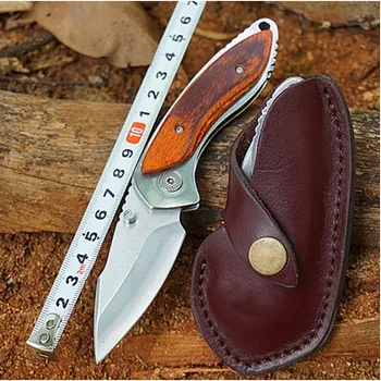Majhen Zložljiv Nož 271 Buck Rezilo Trdote 58-60hr Redwood Ročaj Prenosnih Pocket EOS Orodje Mini Nož