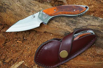 Majhen Zložljiv Nož 271 Buck Rezilo Trdote 58-60hr Redwood Ročaj Prenosnih Pocket EOS Orodje Mini Nož 1