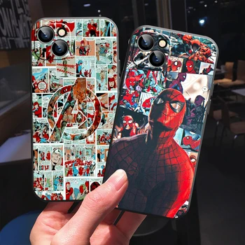 Marvel Avengers Iron Man Primeru Telefon Za Apple iPhone 13 12 11 Pro 12 13 Mini X XR XS Max SE 6 6s 7 8 Plus Funda Coque 1
