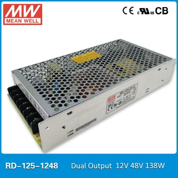 Meanwell smps RD-125 133W 138W 144W 12V 24V 48V dc urejena Dvojni izhod Napajanje 2A 2.3 3,7 Visoko stabilnost Transformator