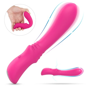 Mehko Dildo, Vibrator Za Ženske G Spot Vagina Massager Klitoris Stimulator USB Vibratorji Ženski Masturbator Sex Igrače Za Ženske