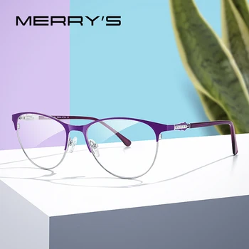 MERRYS DESIGN Retro Cat Eye Glasses Okvir Dame Moda Očala za Kratkovidnost Recept Optičnih Očal S2218
