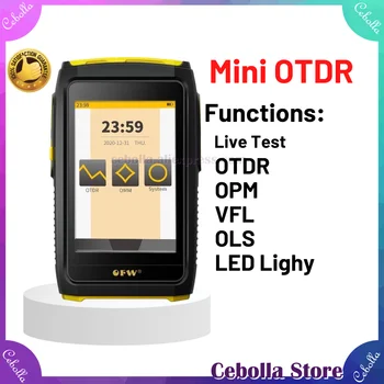 Mini OTDR Optični Reflectometer 1550nm 20dB Aktivnih Vlaken v Živo SC Konektor Test, Touch Screen Optični Tester OPM VFL OLS
