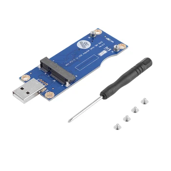 Mini PCI-E, da USB Adapter S SIM Kartico v Režo za WWAN LTE Modul Mini PCIE Kartico USB 2.0 Namizja RAČUNALNIK Podpira KARTICE 6Pin Kartice 8Pin