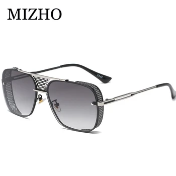 MIZHO Jasno Vizualno Potovanje Uporaba Oglatih Moških sončna Očala Prvotne blagovne Znamke Design Modra Retro UV400 Gradient Očala Človek 2021