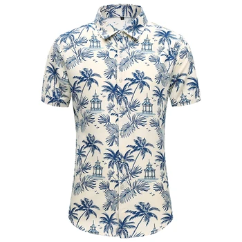 Moda Koreja Design Havajih Beach Kratek Rokav Priložnostne Srajce za Moške Tiskanja Bluzo 2023 Poletnih Oblačil Plus Azijskih Velikost 5XL 6XL