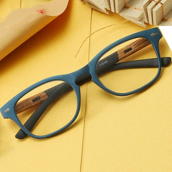 Moda Obravnavi Očala Moški Ženske Lesa Zrn Full Frame Očala Presbyopic Računalnik Očala Povečevalna Očala +150+200+250