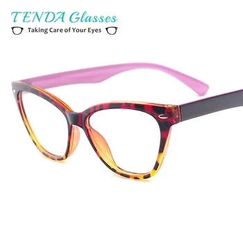 Moda Za Ženske Cat Eye Glasses Lahka Plastična Očala Okvir Za Predpisovanje Leč