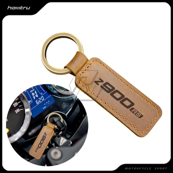 Motorno kolo Keychain Pravi Cowhide Key Ring Primeru za Kawasaki Z900RS Cafe Z900 RS