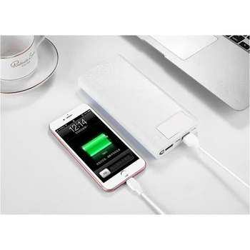 Moč Banke Prenosni Dvojno Mikro USB Zunanji 5V 8*18650 Litij-Za Mobilne Primeru, Brezplačno Škatla za Shranjevanje Lupini Brez Baterije