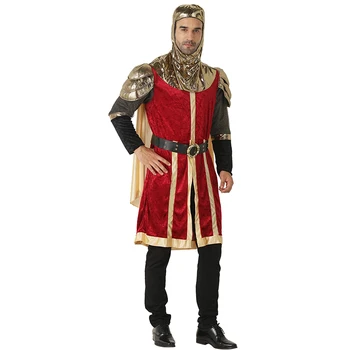 Moške Renaissance Kralj Cosplay Kostum za Odrasle Halloween Srednjeveškega Viteza Obleke Karneval Velikonočni Purim Fancy Oblačenja