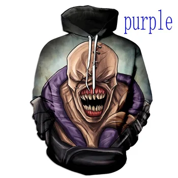 Moški Priložnostne U-Umbrella Corporation, Biohazard Sweatshirts Hoodie 3D Tiskanje R-Resident Evil Hoodies 3