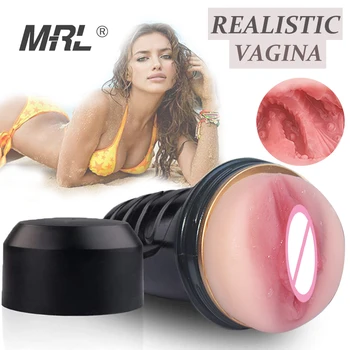 MRL Moški Masturbator Pokal Silikonski Odraslih Spolnih Igrač za Moške Umetno Muco Pravi Vagina Simulator Mehko Realne Muco Sex Shop