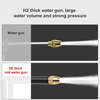 Nastavljiv Avto visokim pritiskom, avtopralnica vodo pištolo bakreno šoba zgosti dolga palica z dvojnim namenom, visokotlačna pištola, Pranje 5