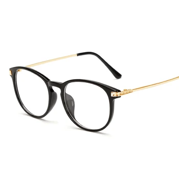 Navaden očal okvir računalniške očala, očala krog pregleden Optičnih očal ženske moški očala okvir za ženski moški 0