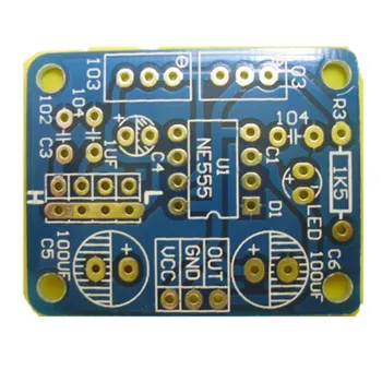 NE555 Multivibrator Modul Kvadratni Val Izhod Nastavljiva Frekvenca Signala Vir Prazno PCB Board