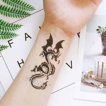 Nepremočljiva Začasni Tattoo Nalepke 10.5*6 cm Dragon Tattoo Vodo Prenos Ponaredek Tatoo Flash Tetovaže Za Moške, Ženske #422