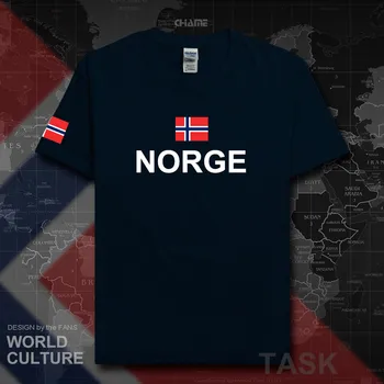 Norveška Norge moške majice s kratkimi rokavi moda 2017 dresov narod ekipa tshirt bombaža t-shirt srečanje fitnes dvoranah oblačila tees državi zastave