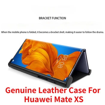 Nosilec Oporo Visoke Kakovosti Pravega Usnja Nazaj Primeru Za Huawei Mate XS Primeru Za Huawei Mate XS2 Primeru Mate XS 2 Primera 0