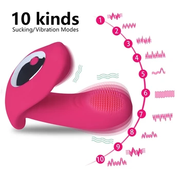 Nosljivi Dildo, Vibrator Sex Igrača za Ženske 10 Hitrost Hlačke Vibrator Ženski Masturbator Klitoris Spodbujanje Daljinski upravljalnik