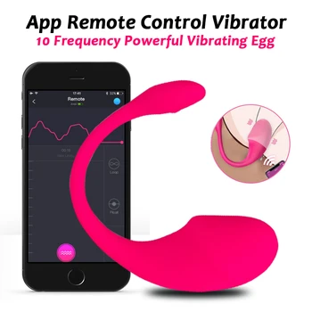 Nosljivi Vibracijsko Jajce Masturbator App Daljinski Upravljalnik Bluetooth Ženska Vagina Kroglice Klitoris Stimulator G-Spot Vibrator Seks Igrače