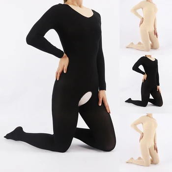 Notranji Bodysuit Jumpsuit Najlon 45 - 85 Kg Črna/Color Celotno Telo, Pantyhose Čiste Nogavice Super Elastični Unisex