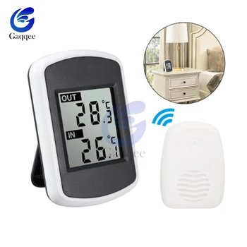Notranji In Zunanji Brezžični Prenos Funkcije za Merjenje Temperature Instrument LCD nadzorovanja Temperature Gospodinjski Thermomete