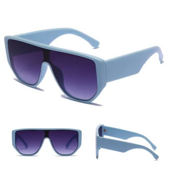 Nov trend mode ženske sončna očala ulica streljanje sončna očala velikega okvirja širok rob enem kosu objektiv, sončna očala, športna očala