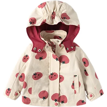 Nova jakna za otroke 2020 Jeseni Hooded Windbreaker Malčke baby dekle suknjič Moda Risanka fant jakne Cothes Oblačila Plašč