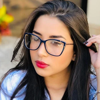 Nova Moda Kvadratnih Anti-modra Očala Okvir Ženske blagovne Znamke Letnik Optični Računalnik Pregleden Očala Ženski Oculos Feminino