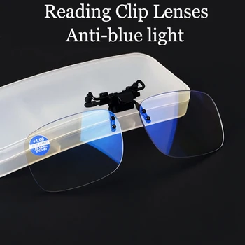 Nove Pametne Posnetek Leče Obravnavi Očala Moških Rimless Leče Za Sončna Očala Za Branje S Dioptrije Povečevalna Očala +1.0 +4.0 Z Box