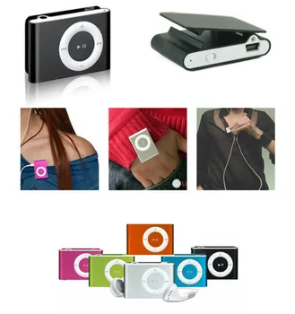 NOVE Prenosne Kovinske Sponke, MP3 Predvajalnik s 5 Candy Barve Ne Pomnilniško Kartico Predvajalnik Glasbe z Reža za TF 5