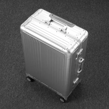 Novi all-aluminij potovalne prtljage multi-funkcijo vozička kovček poslovni moške geslo polje opravljajo ženske vozni prtljage vrečko