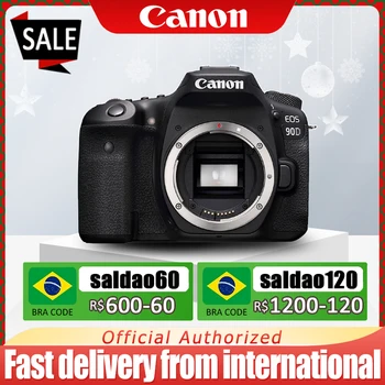NOVI Canon EOS 90D DSLR strokovno 4K high-definition digitalni fotoaparat 32.5 milijona slikovnih pik snemanje video posnetkov fotoaparat z flip dotik scre