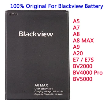 Novih 100% Prvotne Za Blackview Baterija Za Blackview A5 A7 A8 A8 MAX A9 A20 E7 / E7S BV2000 BV4000 Pro BV5000 baterije