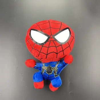 NOVIH 20 cm Človek Spiderman Plišastih Igrač, Film, Lutke Marvel Avengers Mehko Polnjene Junak Captain America Železa Božična Darila za Otroke