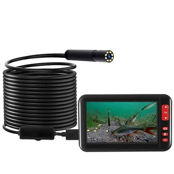 Novo 1080P 4.3 palcev zaslon Podvodno kamero, IP68 vodotesen 8LED Sonda osvetljeni ribe finder ribolov kamera za Ribič