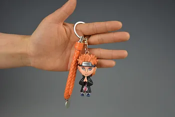 Novo Hokage Ninja Akatsuki Bolečine Itachi Cosplay Keychain Deidara Sasori PVC Obesek Ključnih verige Key ring Igrače, Rekviziti Dodatki 4
