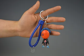Novo Hokage Ninja Akatsuki Bolečine Itachi Cosplay Keychain Deidara Sasori PVC Obesek Ključnih verige Key ring Igrače, Rekviziti Dodatki 5
