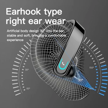Novo Uho Kavelj Slušalke Brezžične Bluetooth 5.0 Slušalke Zmanjšanje Hrupa Slušalke Business Sport Prostoročno Touch kontrole наушники 5