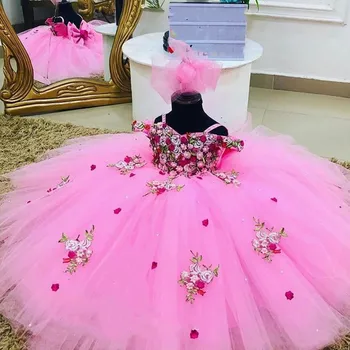 Novo Zabuhle Baby Dekleta Oblačenja Princesa Prvo Leto, Rojstni Dan Obleko Velikonočni Božični Kostum Za Malčke Stranka Halje Fotografija