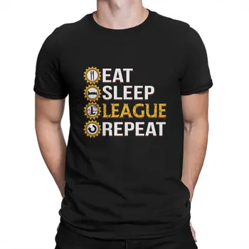 Novost Lige Prvakov Ponovite Smešno Darila Bistveno T-Shirt za Moške Bombaž Majica League Of Legends LOL Tees