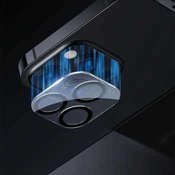 Objektiv kamere Kaljeno Steklo za IPhone 13 Pro Polno Kritje Fotoaparat Zaščitnik Zaslon za IPhone 13 Mini 13 Pro Max Objektiv Stekla 3