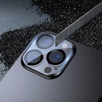 Objektiv kamere Kaljeno Steklo za IPhone 13 Pro Polno Kritje Fotoaparat Zaščitnik Zaslon za IPhone 13 Mini 13 Pro Max Objektiv Stekla 4