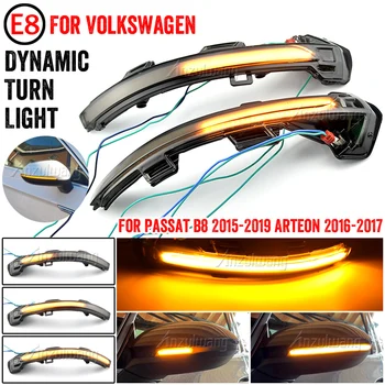 Odlično LED Blinker Dinamično Vključite Opozorilne Luči Strani Vzvratnega Ogledala Luč Za Volkswagen Za VW Passat B8 2015-2020 Za Arteon